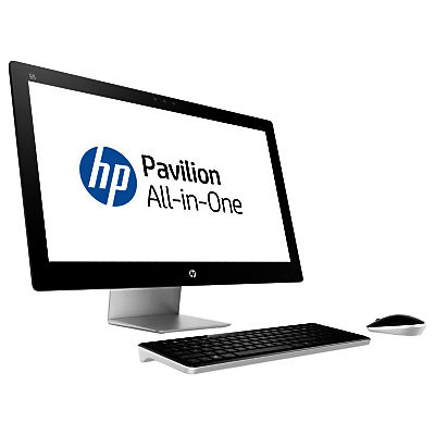 HP Pavilion 27-n230na All-in-One Desktop PC, Intel Core i3, 8GB RAM, 2TB, 27  Full HD, Blizzard White
